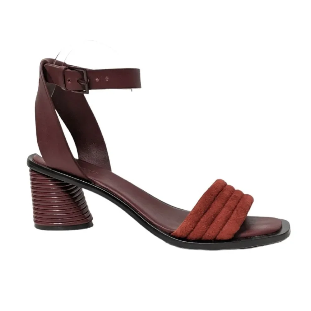MERCEDES CASTILLO Hiru Ankle Strap Art Deco Heel Sandals 9.5